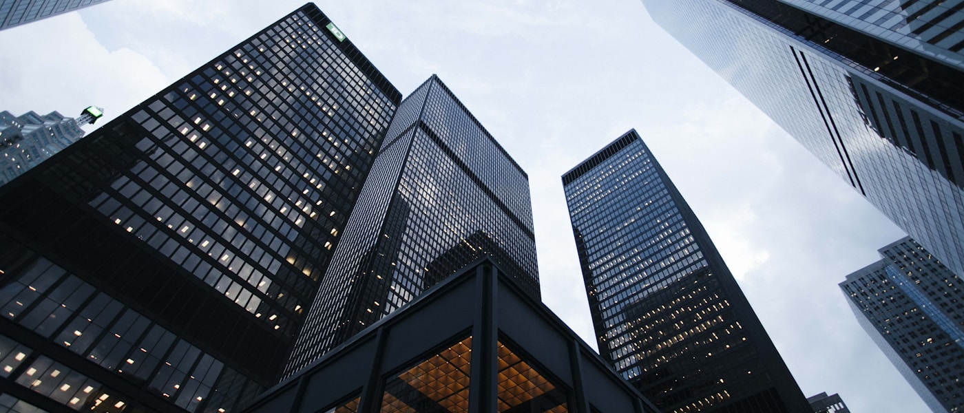 Modern corporate towers representing strategic advisory and long-term value creation